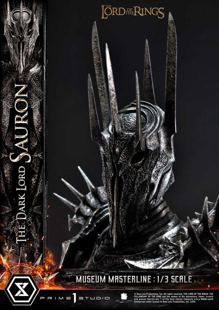 El Señor de los Anillos Estatua Museum Masterline Series 1/3 The Dark Lord Sauron Bonus Version 117 cm