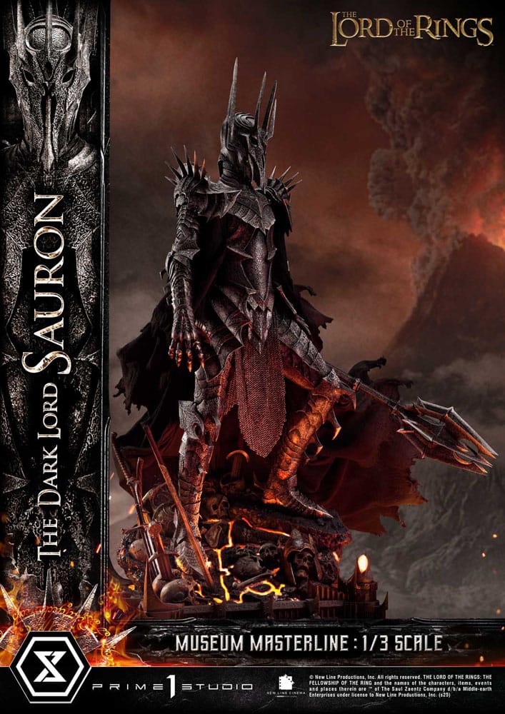 El Señor de los Anillos Estatua Museum Masterline Series 1/3 The Dark Lord Sauron Bonus Version 117 cm
