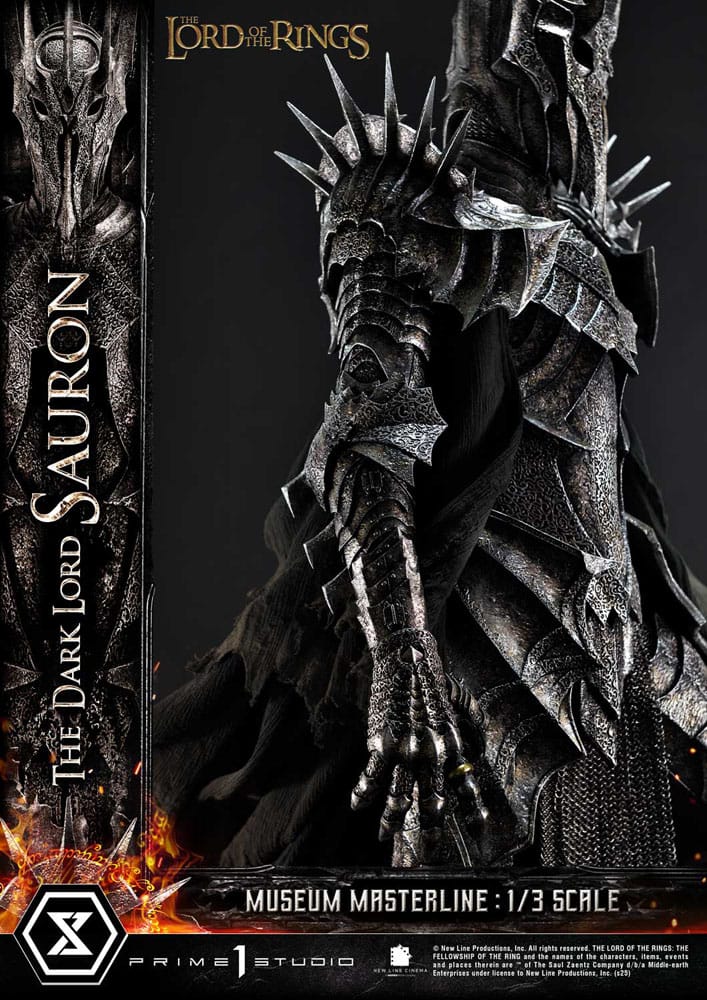El Señor de los Anillos Estatua Museum Masterline Series 1/3 The Dark Lord Sauron Bonus Version 117 cm