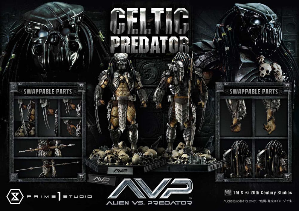 The Alien vs. Predator Estatua Museum Masterline Series 1/3 Celtic Predator 95 cm
