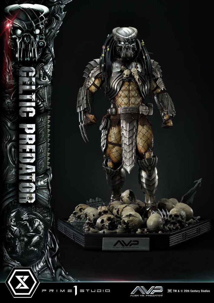 The Alien vs. Predator Estatua Museum Masterline Series 1/3 Celtic Predator 95 cm