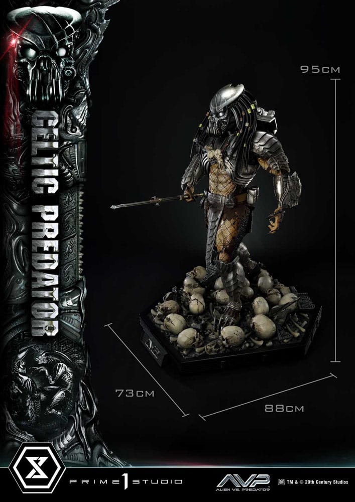 The Alien vs. Predator Estatua Museum Masterline Series 1/3 Celtic Predator 95 cm