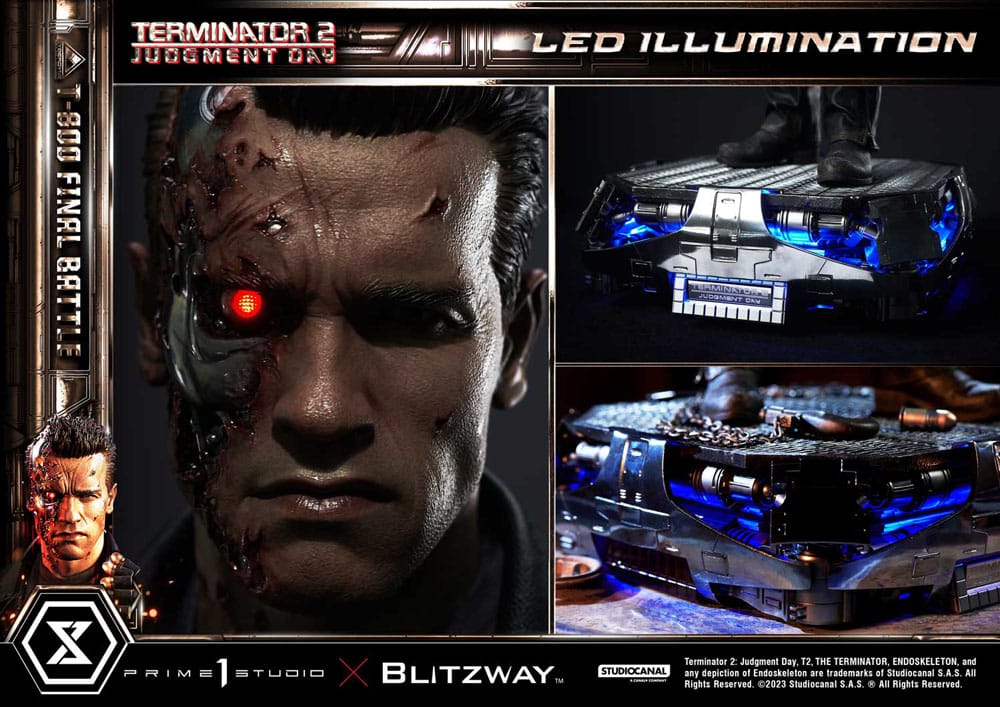 Terminator 2 Estatua Museum Masterline Series 1/3 T-800 Final Battle Regular Version 75 cm