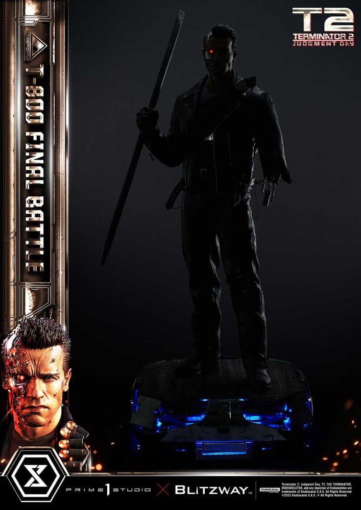 Terminator 2 Estatua Museum Masterline Series 1/3 T-800 Final Battle Regular Version 75 cm