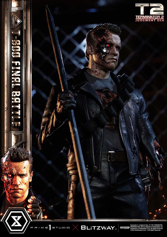 Terminator 2 Estatua Museum Masterline Series 1/3 T-800 Final Battle Regular Version 75 cm