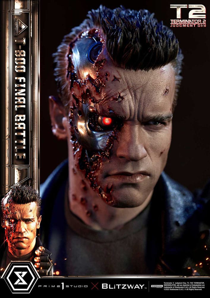 Terminator 2 Estatua Museum Masterline Series 1/3 T-800 Final Battle Regular Version 75 cm