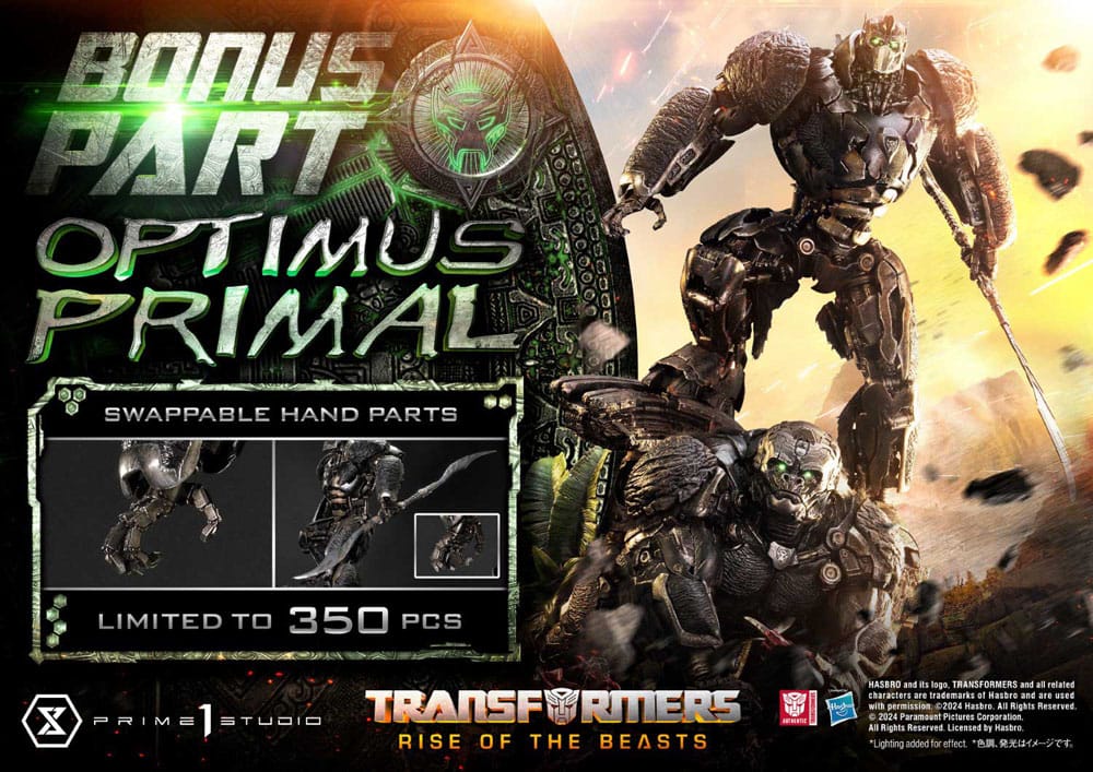Transformers: Rise of the Beasts Museum Masterline Estatua Optimus Primal Ultimate Bonus Version 72 cm