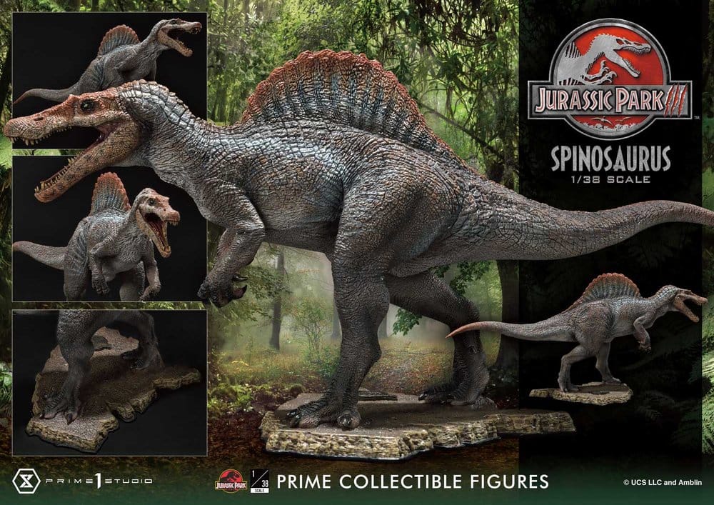 Jurassic Park III (Film) Prime Collectible Figures Estatua 1/38 Spinosaurus 24 cm