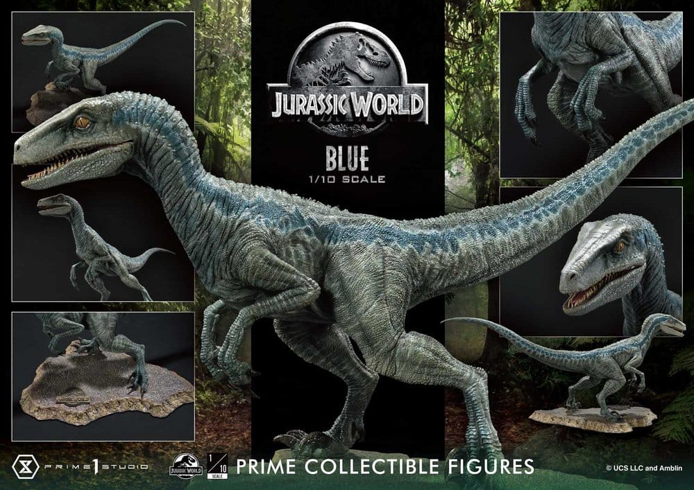 Jurassic World (Film) Prime Collectible Figures Estatua 1/10 Blue 17 cm