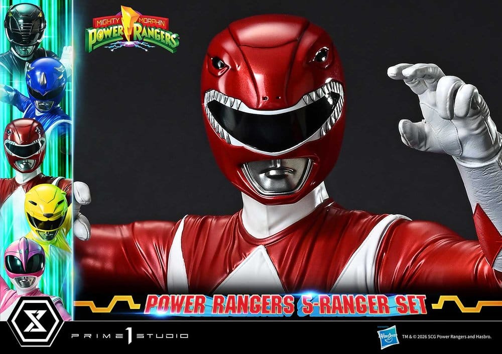 Mighty Morphin Power Rangers Premium Masterline Set de 5 Estatuas 1/4 57 cm