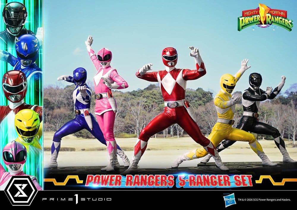 Mighty Morphin Power Rangers Premium Masterline Set de 5 Estatuas 1/4 57 cm