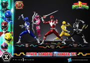 Mighty Morphin Power Rangers Premium Masterline Set de 5 Estatuas 1/4 Deluxe Bonus Version 62 cm