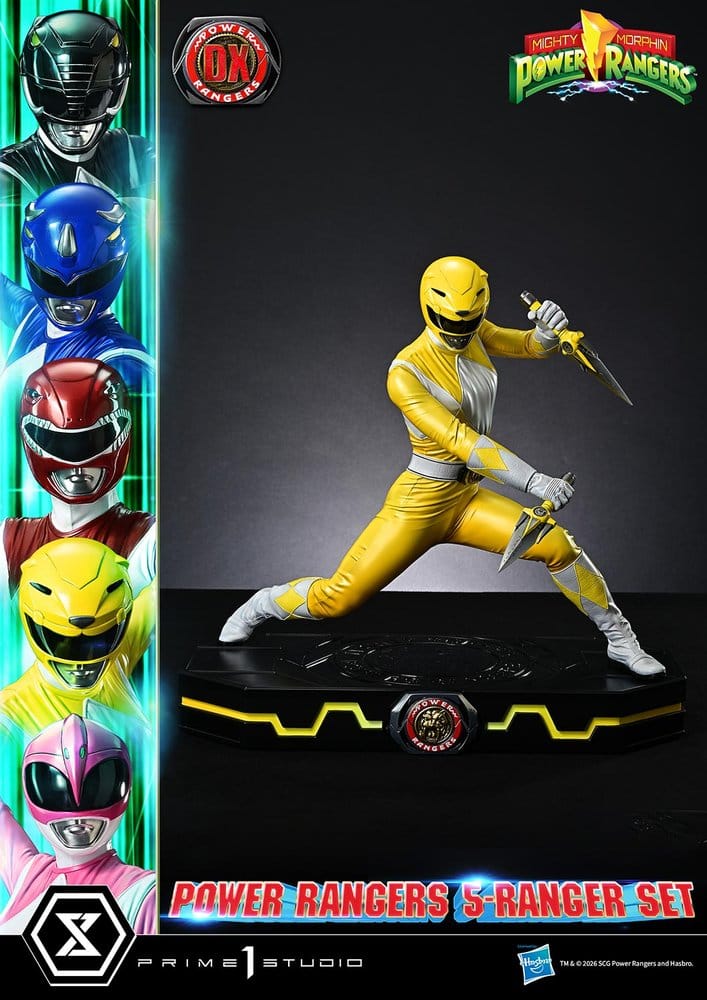 Mighty Morphin Power Rangers Premium Masterline Set de 5 Estatuas 1/4 Deluxe Bonus Version 62 cm