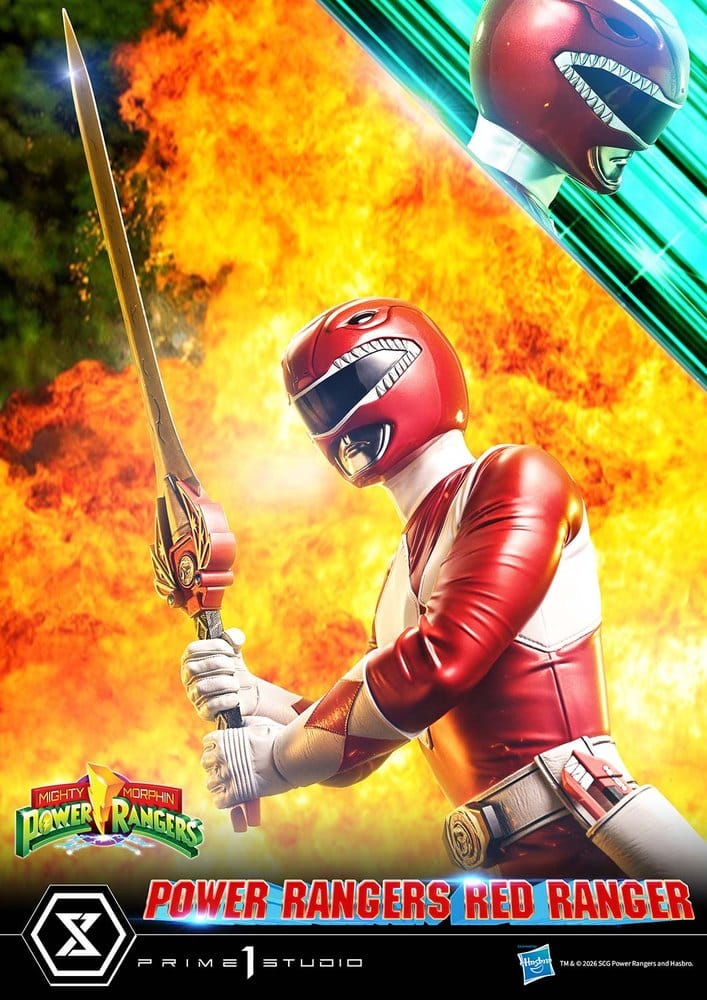 Mighty Morphin Power Rangers Premium Masterline Estatua 1/4 Red Ranger 62 cm