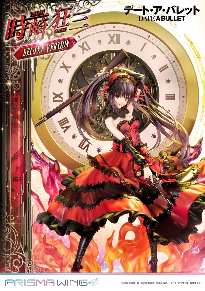 Date A Live Fragment: Date A Bullet Estatua PVC 1/7 Prisma Wing Kurumi Tokisaki Deluxe Version 37 cm