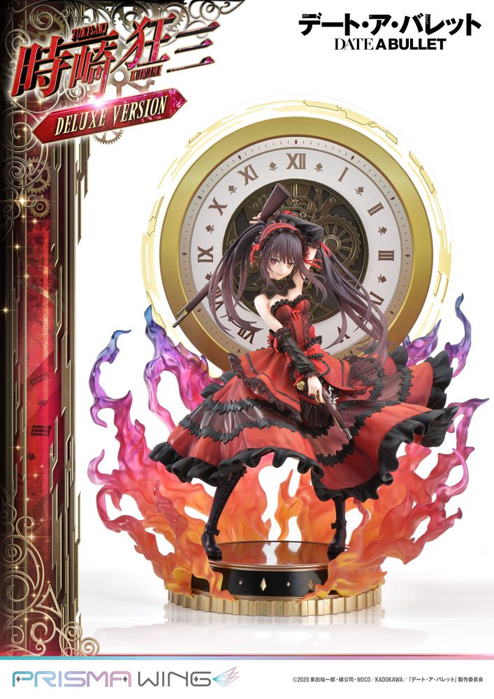 Date A Live Fragment: Date A Bullet Estatua PVC 1/7 Prisma Wing Kurumi Tokisaki Deluxe Version 37 cm