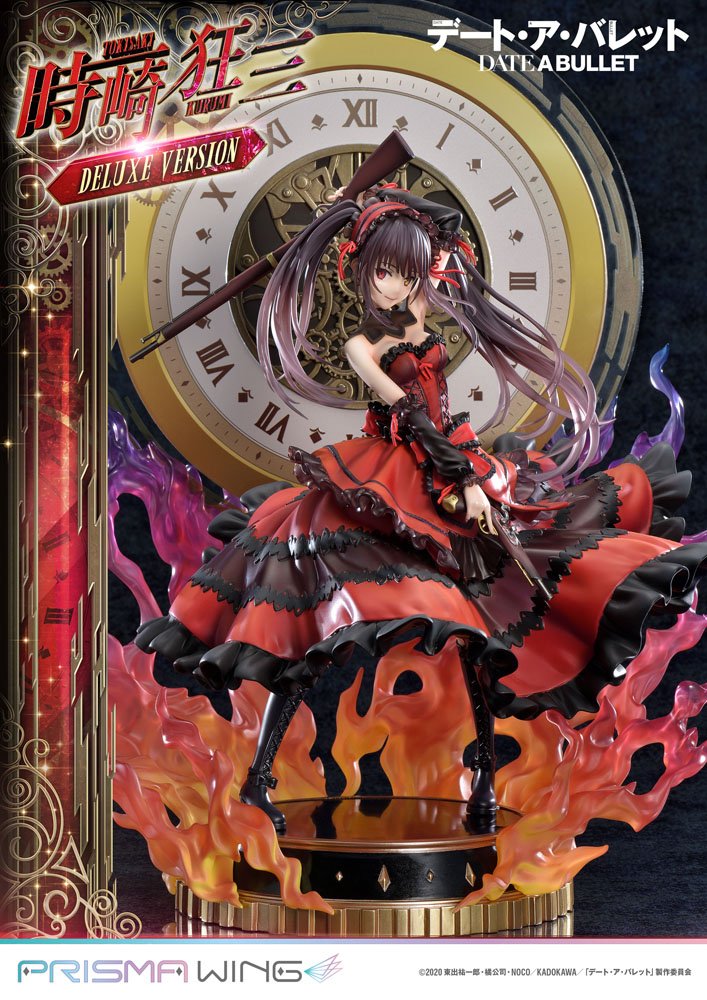 Date A Live Fragment: Date A Bullet Estatua PVC 1/7 Prisma Wing Kurumi Tokisaki Deluxe Version 37 cm
