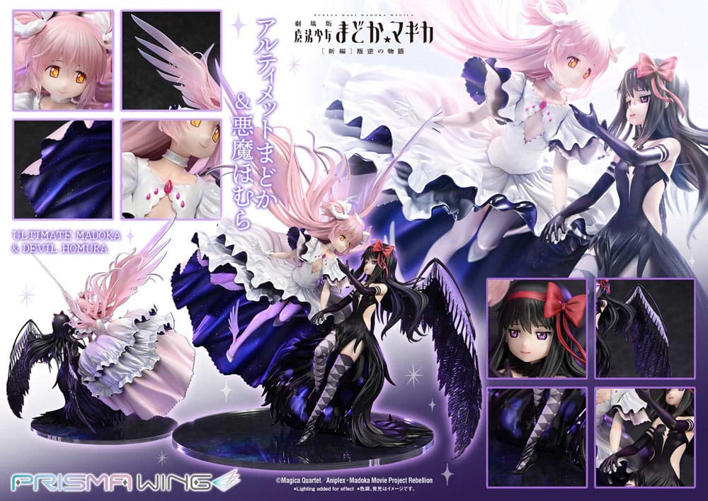 Puella Magi Madoka Magica The Movie Rebellion Estatua PVC 1/7 Prisma Wing Ultimate Madoka & Devil Homura 43 cm