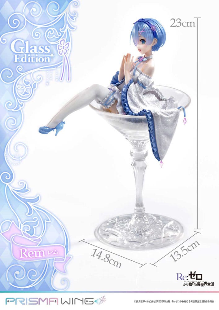 Re:Zero - Starting Life in Another World Estatua PVC 1/7 Prisma Wing Rem Glass Edition 23 cm