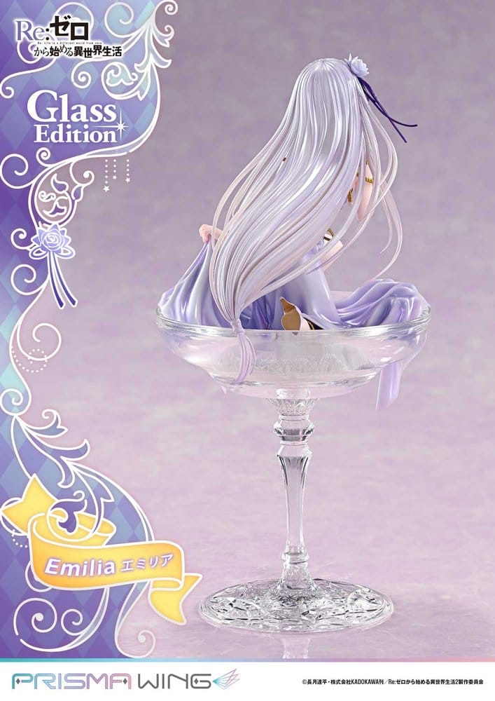 Re:Zero Prisma Wing Estatua 1/7 Emilia Glass Edition 29 cm