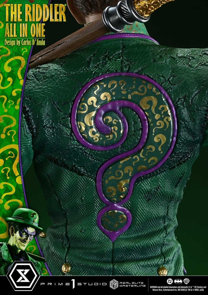 DC Comics Real Elite Masterline Series Estatua 1/3 The Riddler All In One (Design by Carlos D'Anda) 74 cm