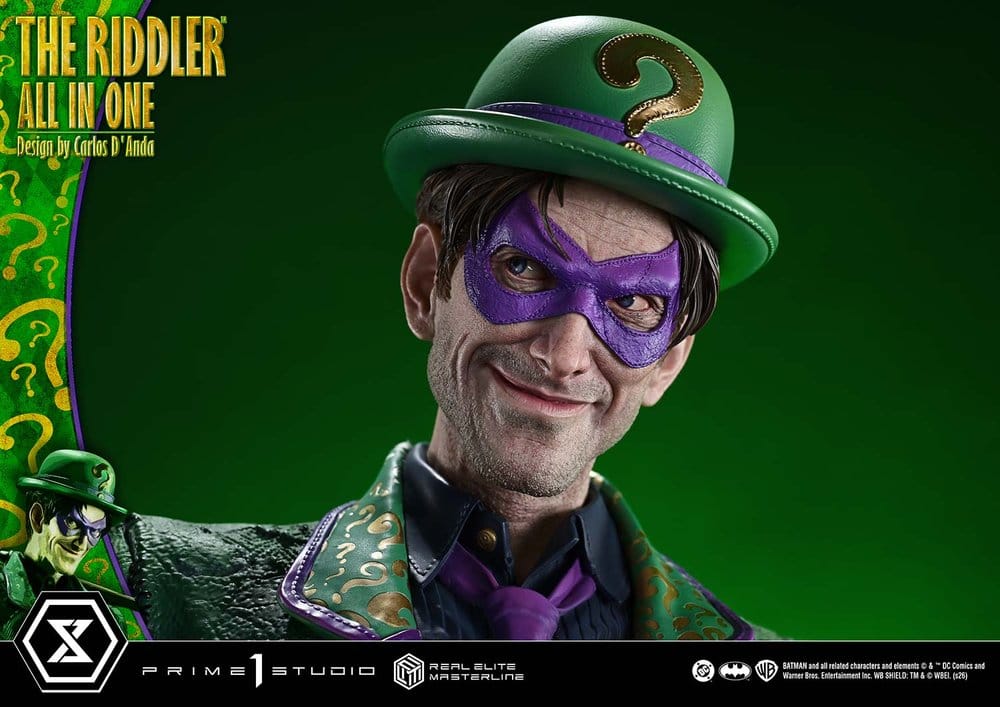 DC Comics Real Elite Masterline Series Estatua 1/3 The Riddler All In One (Design by Carlos D'Anda) 74 cm