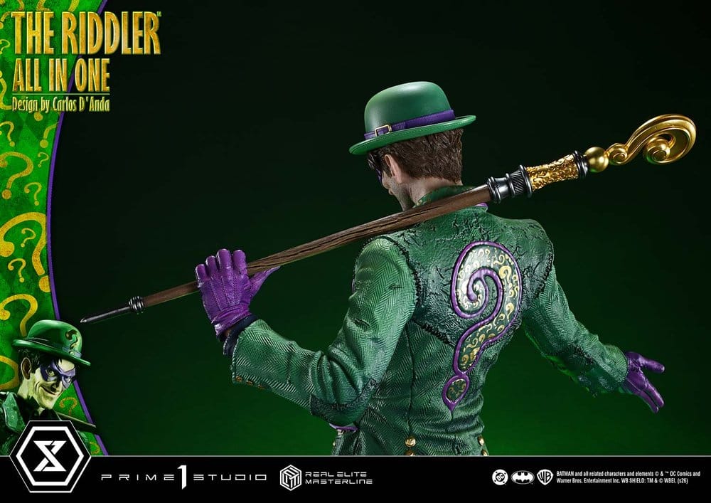 DC Comics Real Elite Masterline Series Estatua 1/3 The Riddler All In One (Design by Carlos D'Anda) 74 cm