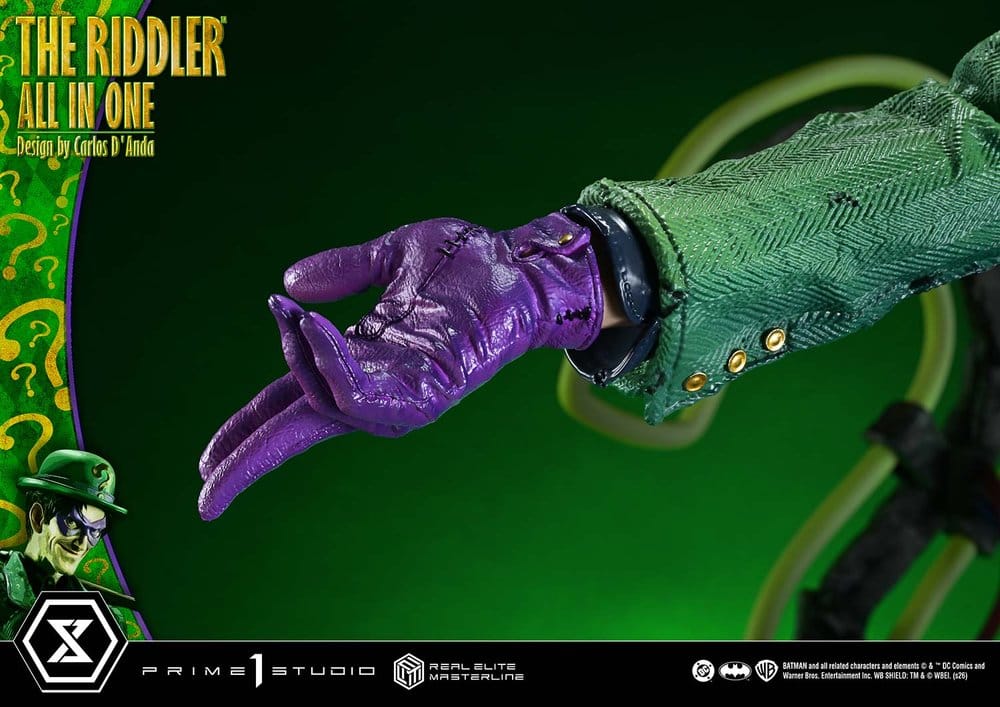 DC Comics Real Elite Masterline Series Estatua 1/3 The Riddler All In One (Design by Carlos D'Anda) 74 cm
