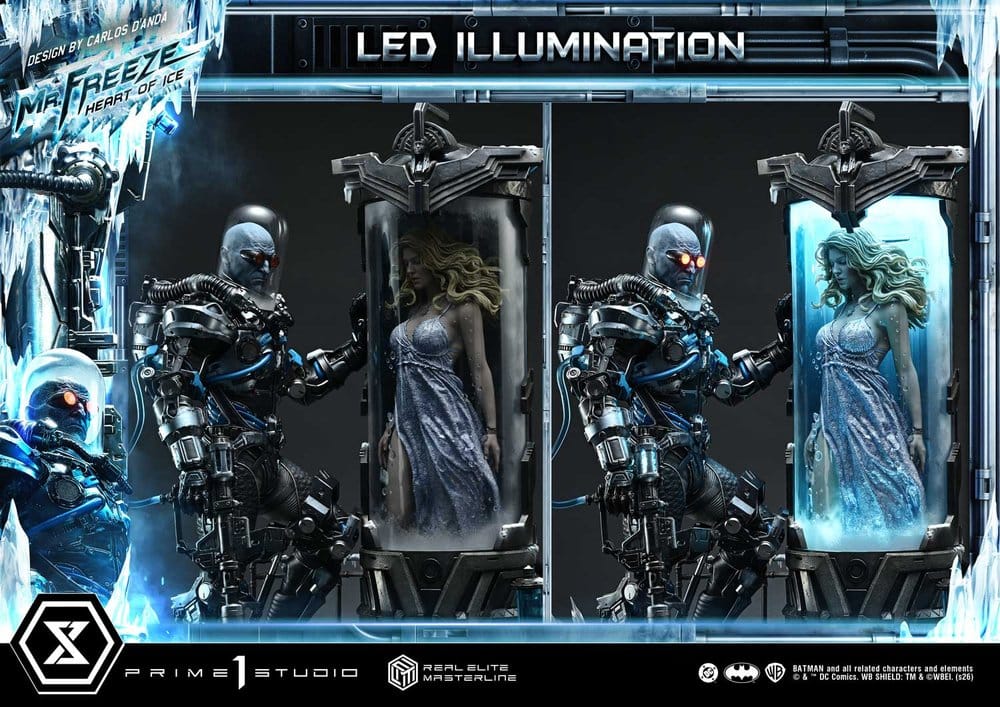 DC Comics Real Elite Masterline Series Estatua 1/3 Batman (Comics) Mr. Freeze Heart of Ice (Design by Carlos D'Anda) 82 cm