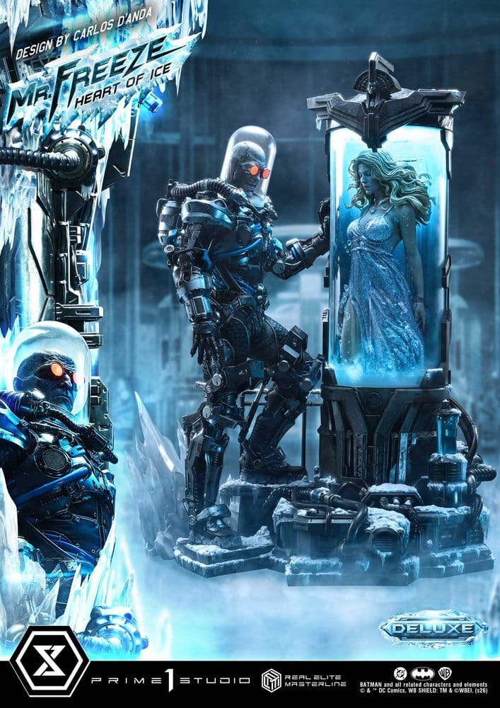 DC Comics Real Elite Masterline Series Estatua 1/3 Batman (Comics) Mr. Freeze Heart of Ice (Design by Carlos D'Anda) Deluxe Version 82 cm