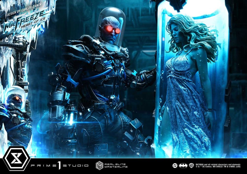 DC Comics Real Elite Masterline Series Estatua 1/3 Batman (Comics) Mr. Freeze Heart of Ice (Design by Carlos D'Anda) Deluxe Version 82 cm