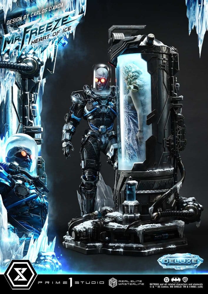 DC Comics Real Elite Masterline Series Estatua 1/3 Batman (Comics) Mr. Freeze Heart of Ice (Design by Carlos D'Anda) Deluxe Version 82 cm