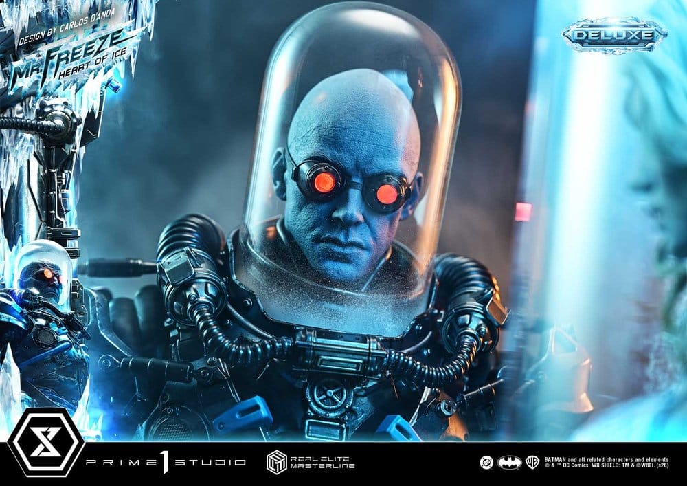 DC Comics Real Elite Masterline Series Estatua 1/3 Batman (Comics) Mr. Freeze Heart of Ice (Design by Carlos D'Anda) Deluxe Bonus Version 82 cm