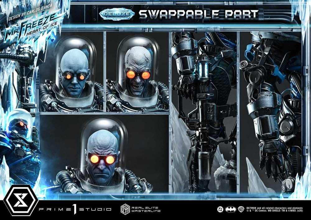 DC Comics Real Elite Masterline Series Estatua 1/3 Batman (Comics) Mr. Freeze Heart of Ice (Design by Carlos D'Anda) Deluxe Bonus Version 82 cm