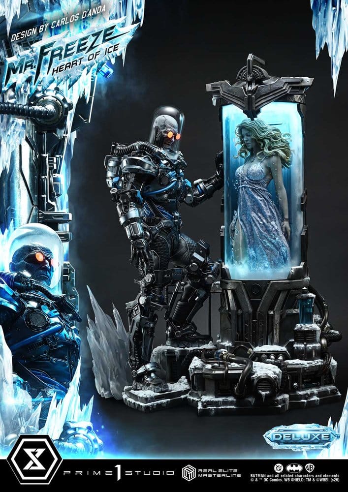DC Comics Real Elite Masterline Series Estatua 1/3 Batman (Comics) Mr. Freeze Heart of Ice (Design by Carlos D'Anda) Deluxe Bonus Version 82 cm