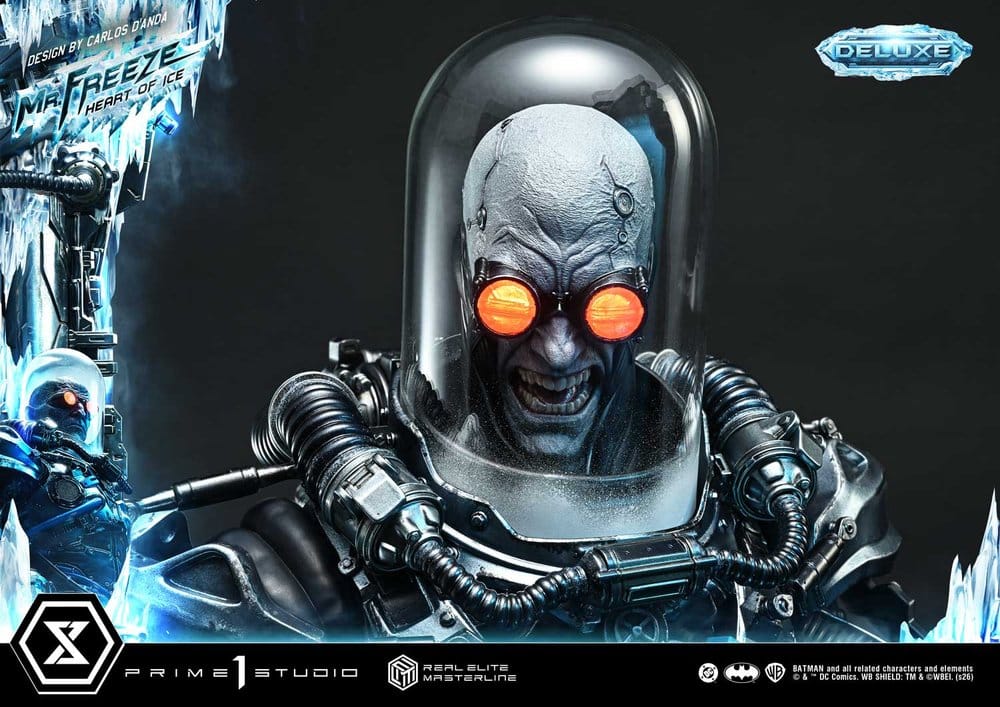 DC Comics Real Elite Masterline Series Estatua 1/3 Batman (Comics) Mr. Freeze Heart of Ice (Design by Carlos D'Anda) Deluxe Bonus Version 82 cm