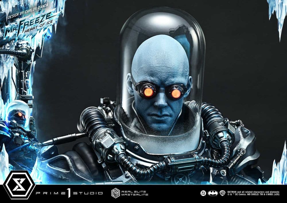 DC Comics Real Elite Masterline Series Estatua 1/3 Batman (Comics) Mr. Freeze Heart of Ice (Design by Carlos D'Anda) Deluxe Bonus Version 82 cm