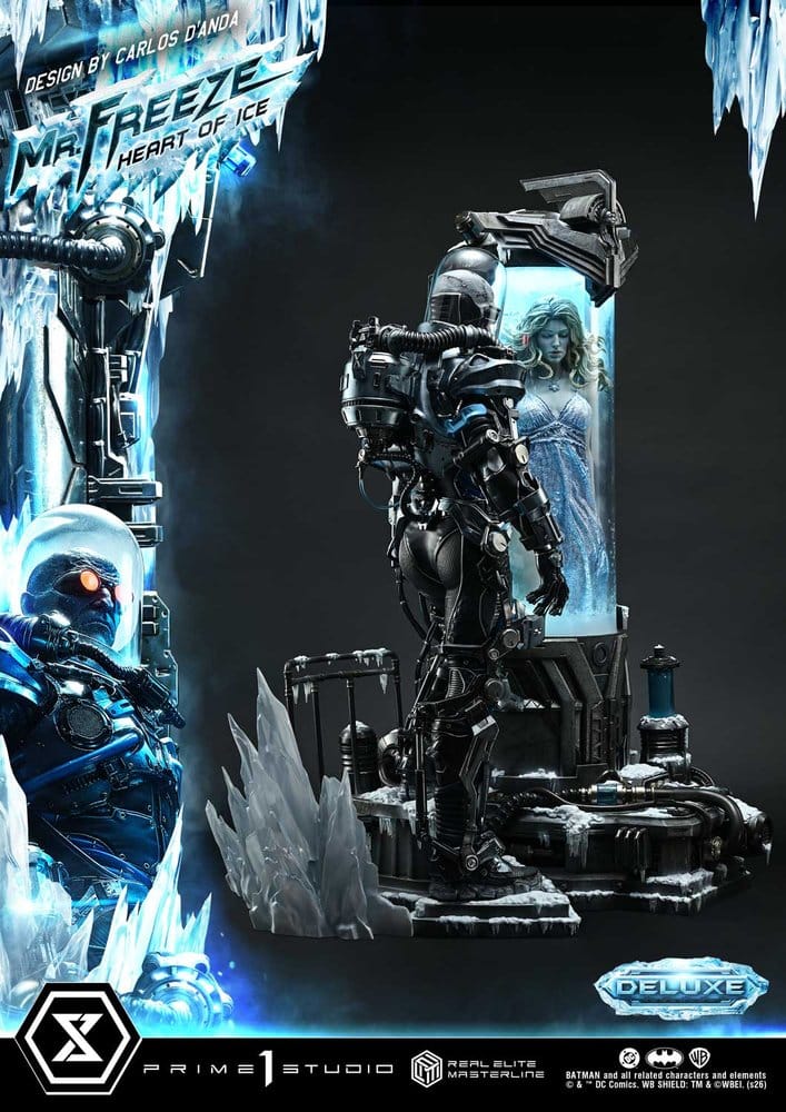 DC Comics Real Elite Masterline Series Estatua 1/3 Batman (Comics) Mr. Freeze Heart of Ice (Design by Carlos D'Anda) Deluxe Bonus Version 82 cm