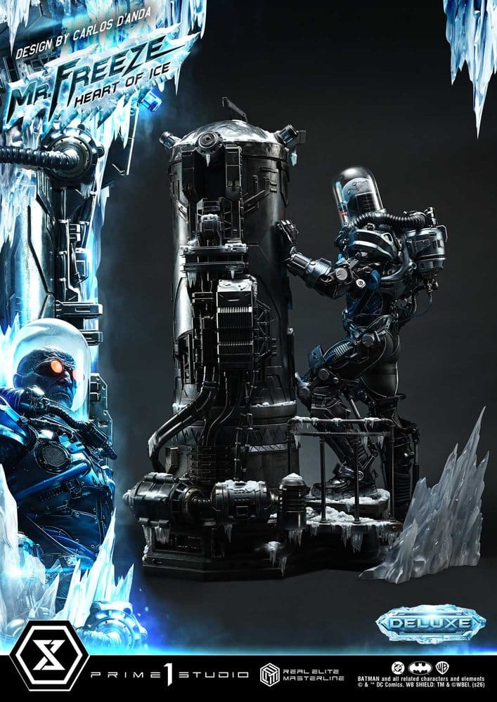 DC Comics Real Elite Masterline Series Estatua 1/3 Batman (Comics) Mr. Freeze Heart of Ice (Design by Carlos D'Anda) Deluxe Bonus Version 82 cm