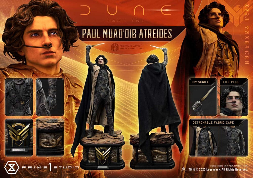 Dune: Part Two Estatua Real Elite Masterline Series 1/3 Paul Atreides 90 cm