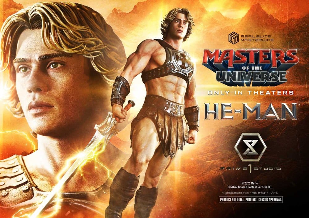 Masters of the Universe (2026 Film) Real Elite Masterline Series Estatua 1/3 He-Man 93 cm