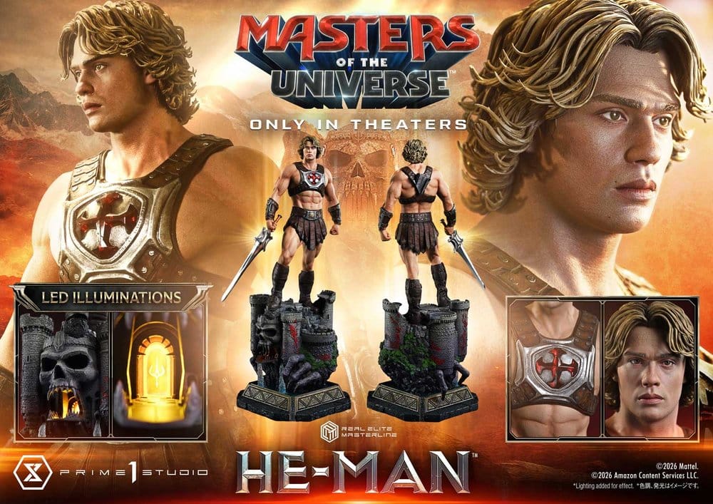 Masters of the Universe (2026 Film) Real Elite Masterline Series Estatua 1/3 He-Man 93 cm