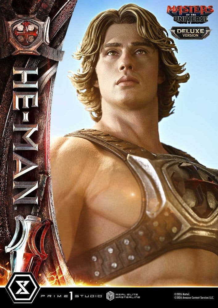 Masters of the Universe (2026 Film) Real Elite Masterline Series Estatua 1/3 He-Man Deluxe Version 117 cm