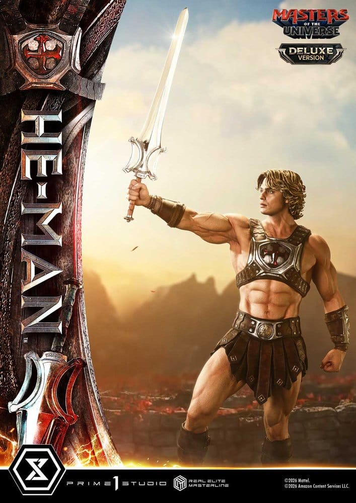 Masters of the Universe (2026 Film) Real Elite Masterline Series Estatua 1/3 He-Man Deluxe Version 117 cm