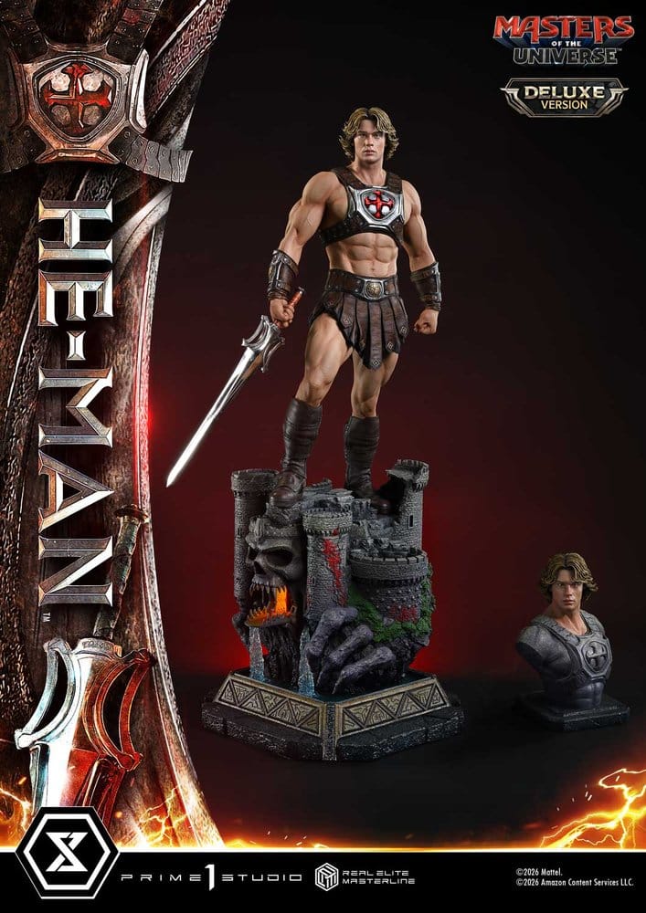 Masters of the Universe (2026 Film) Real Elite Masterline Series Estatua 1/3 He-Man Deluxe Version 117 cm