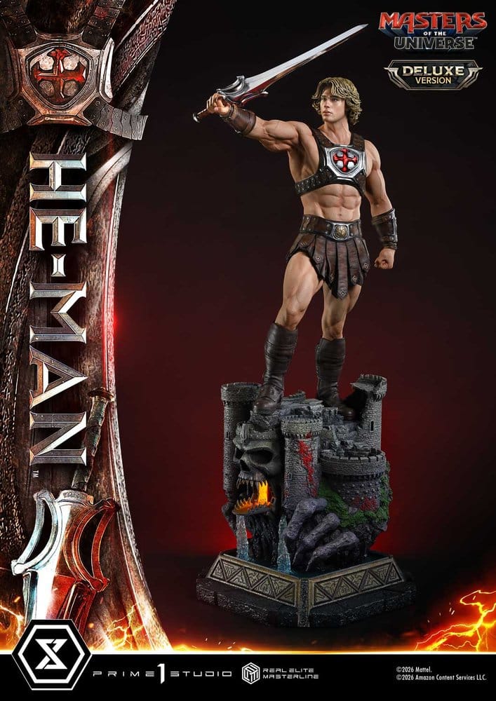 Masters of the Universe (2026 Film) Real Elite Masterline Series Estatua 1/3 He-Man Deluxe Version 117 cm