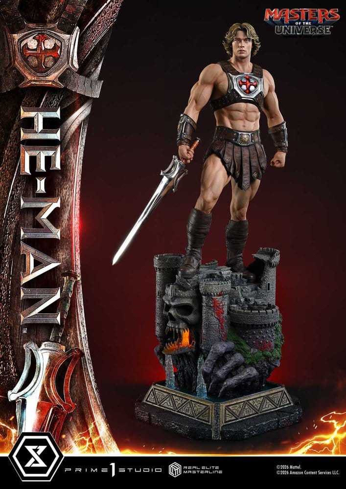 Masters of the Universe (2026 Film) Real Elite Masterline Series Estatua 1/3 He-Man Deluxe Version 117 cm