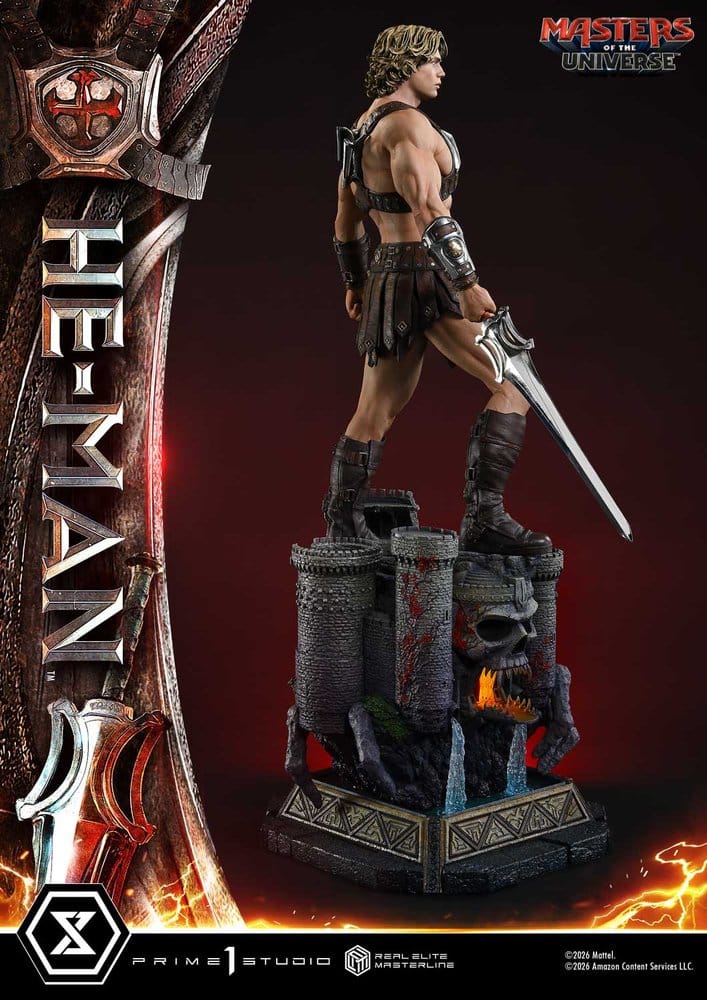 Masters of the Universe (2026 Film) Real Elite Masterline Series Estatua 1/3 He-Man Deluxe Version 117 cm