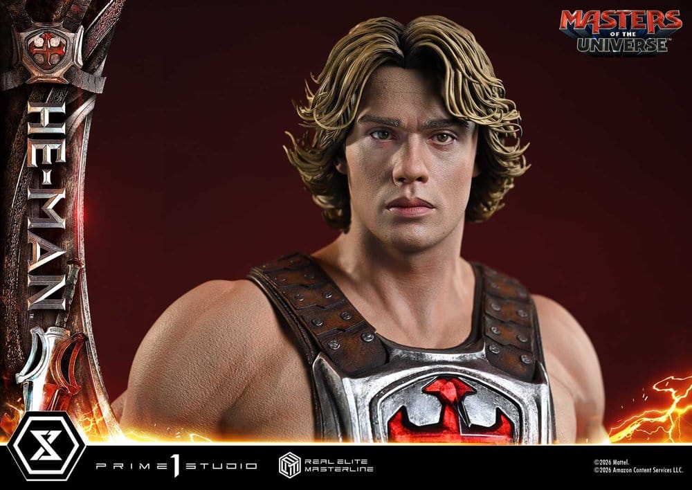 Masters of the Universe (2026 Film) Real Elite Masterline Series Estatua 1/3 He-Man Deluxe Version 117 cm