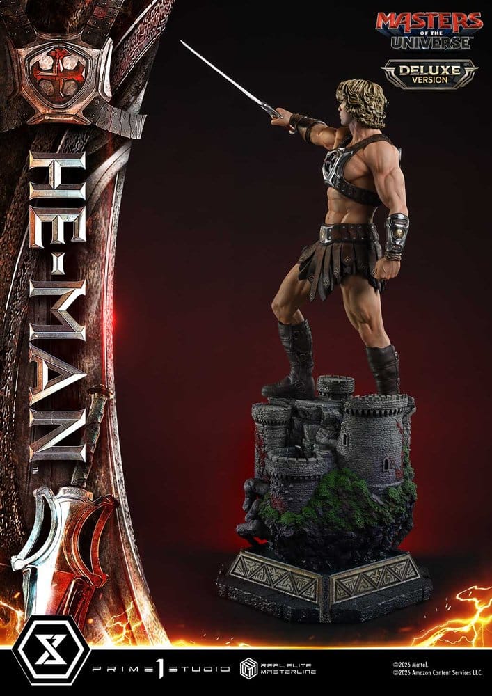 Masters of the Universe (2026 Film) Real Elite Masterline Series Estatua 1/3 He-Man Deluxe Version 117 cm
